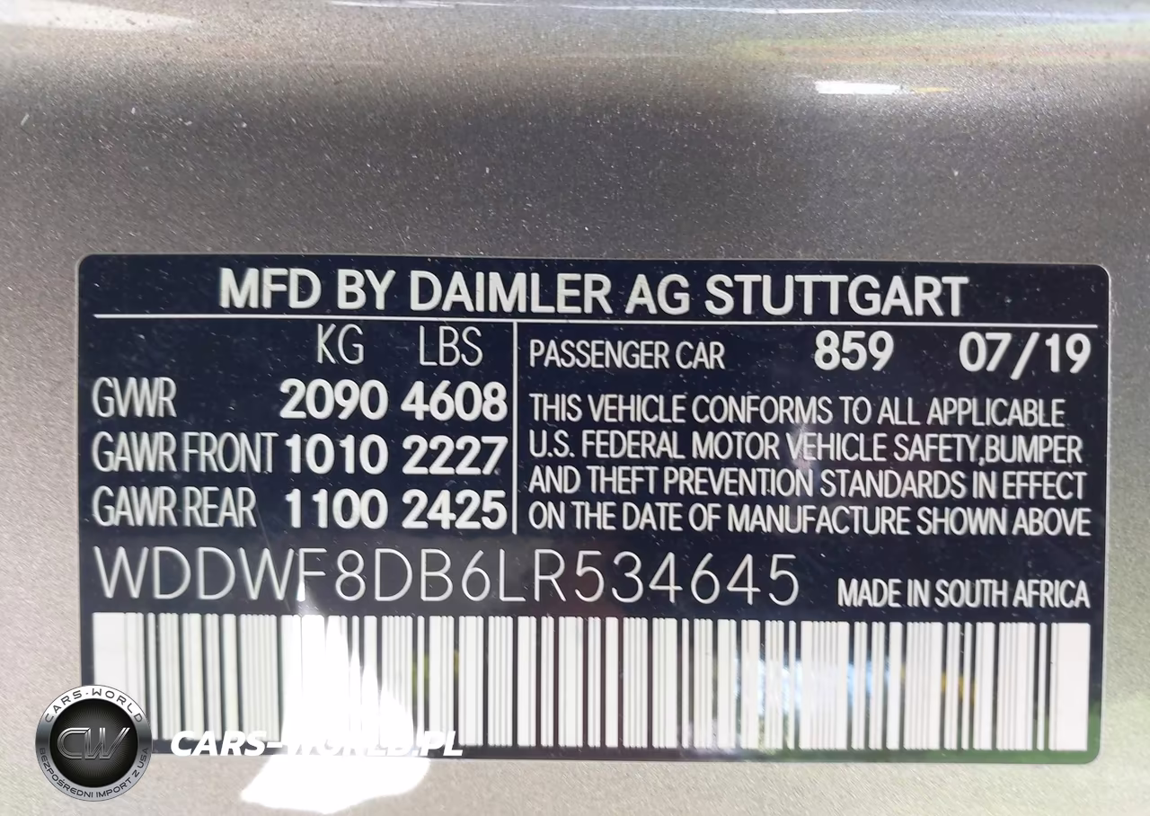 2020 Mercedes-Benz C 300 VIN:WDDWF8DB6LR534645 - 9