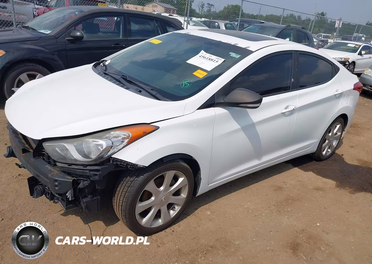 2012 Hyundai Elantra Limited VIN:5NPDH4AE5CH107046 - 2