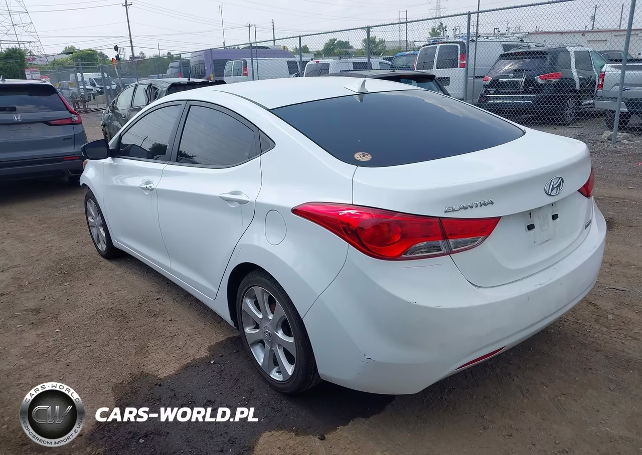 2012 Hyundai Elantra Limited VIN:5NPDH4AE5CH107046 - 3