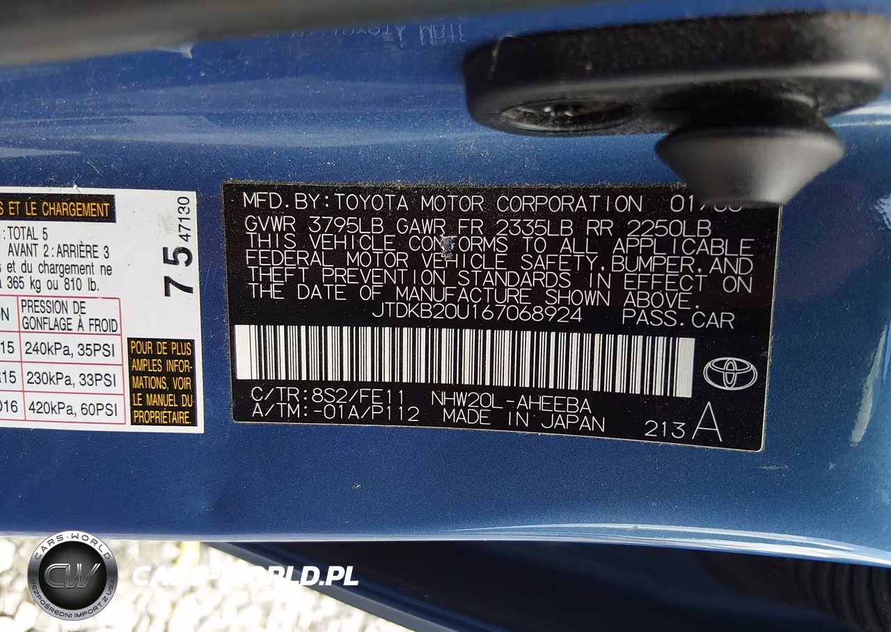 2006 Toyota Prius VIN:JTDKB20U167068924 - 9