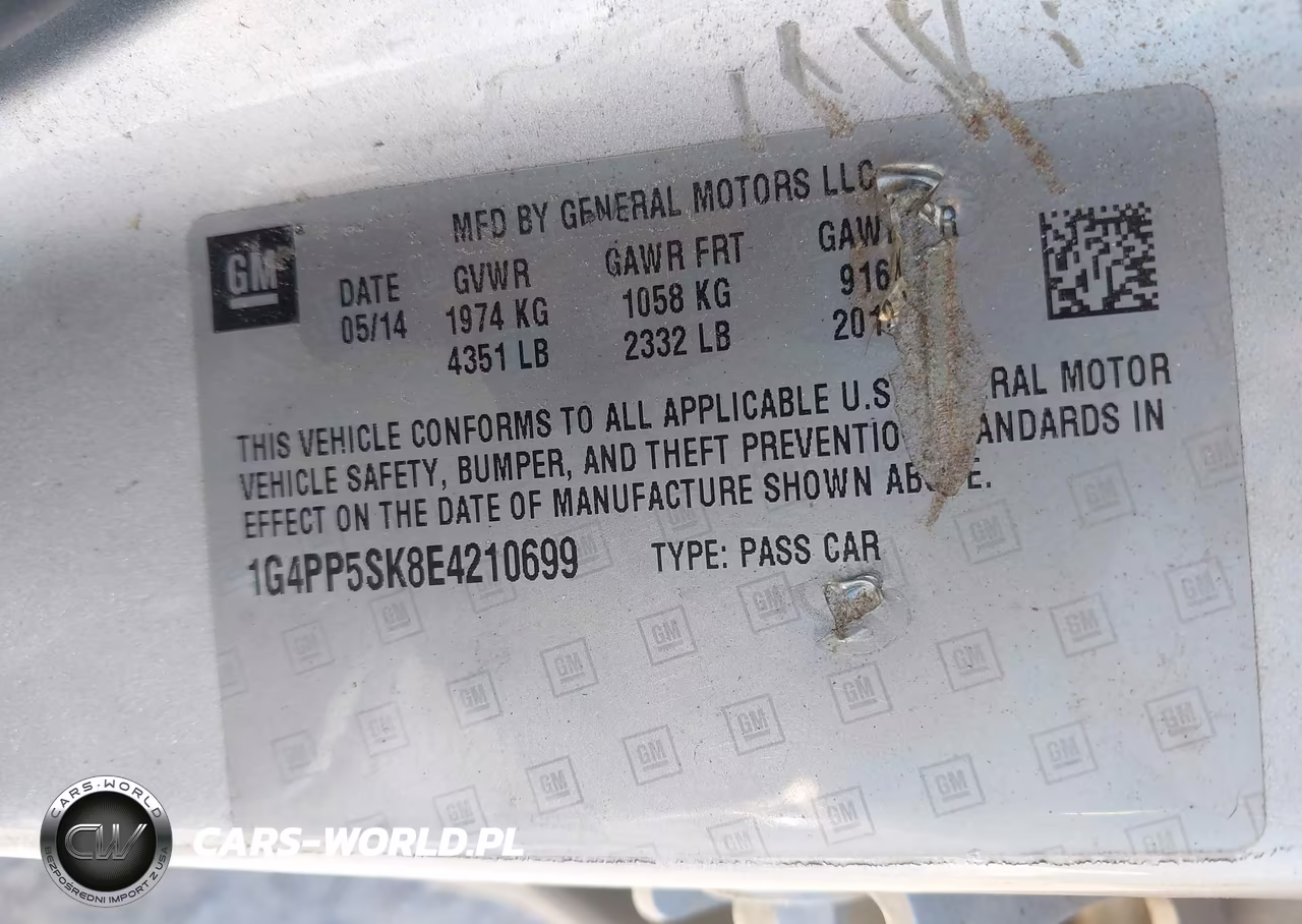 2014 Buick Verano VIN:1G4PP5SK8E4210699 - 9
