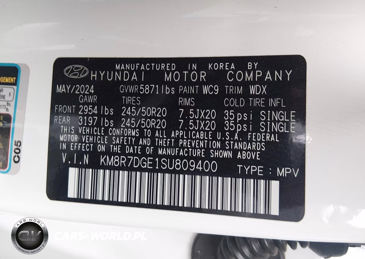 2025 Hyundai Palisade Calligraphy VIN:KM8R7DGE1SU809400 - 9