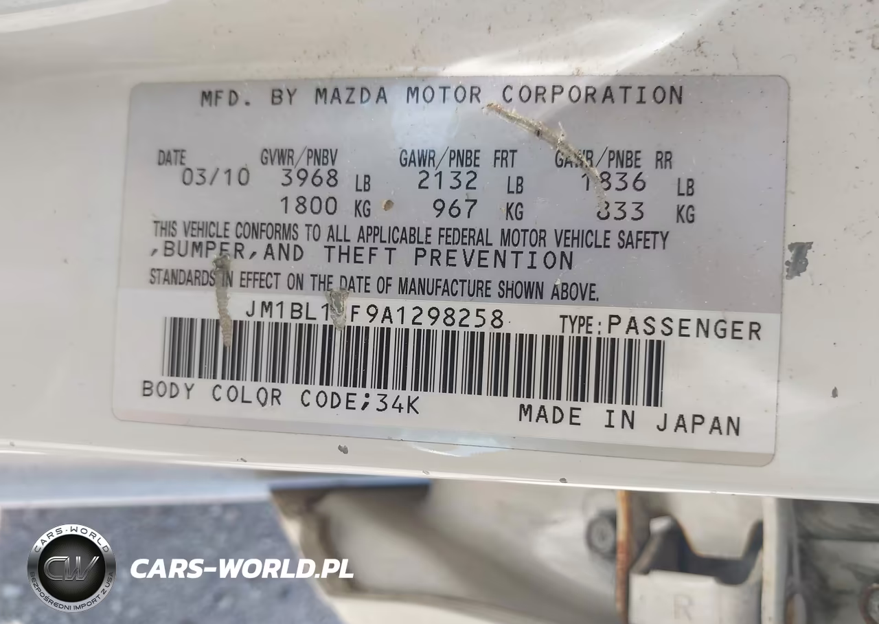 2010 Mazda Mazda3 I Touring VIN:JM1BL1SF9A1298258 - 9