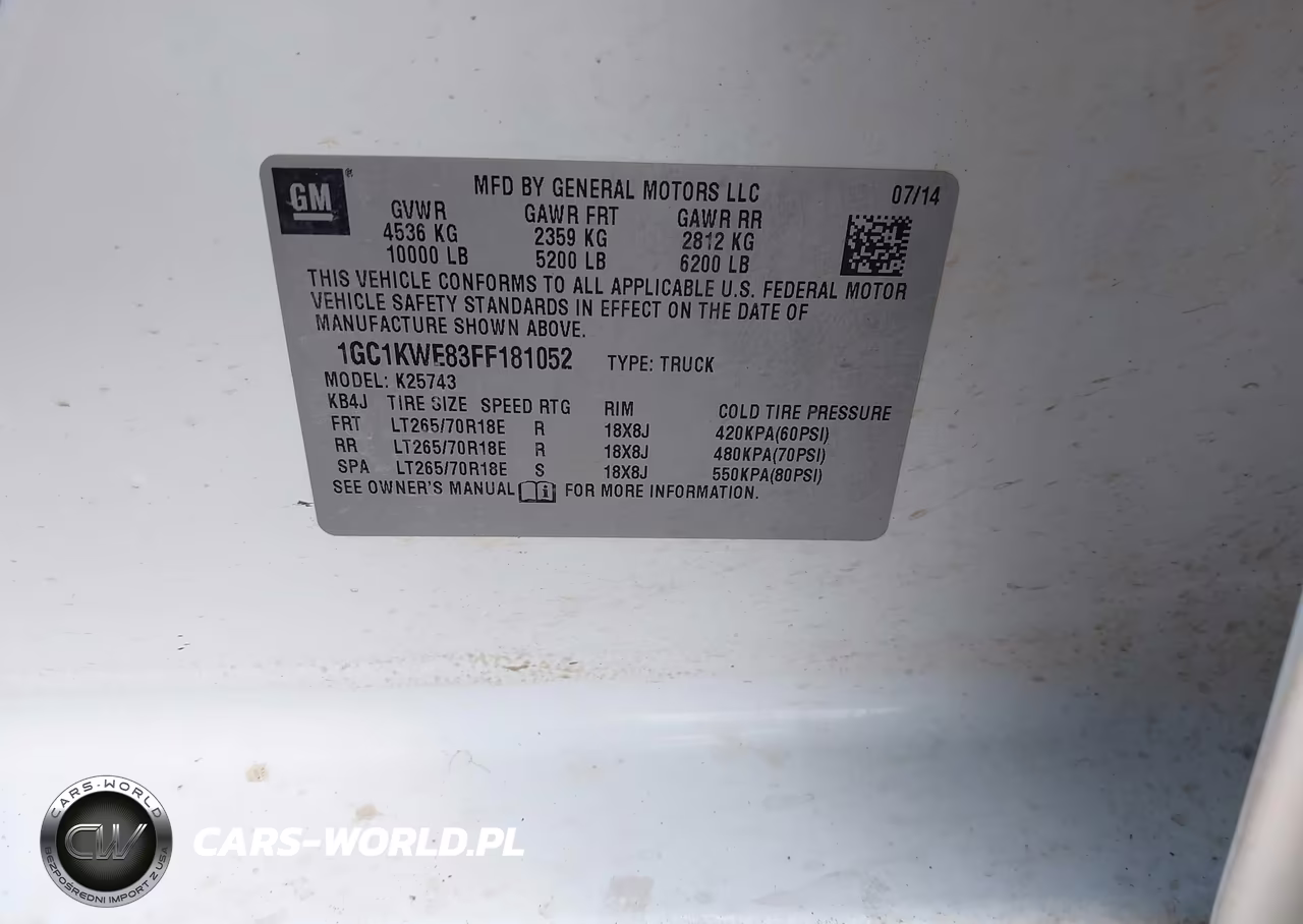 2015 Chevrolet Silverado 2500Hd Ltz VIN:1GC1KWE83FF181052 - 9
