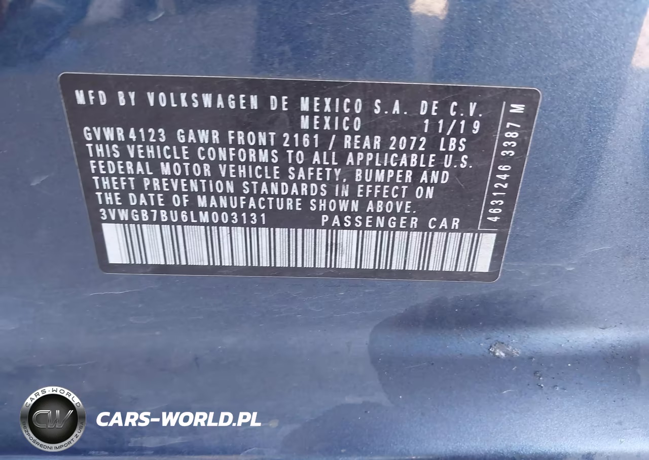 2020 Volkswagen Jetta 1.4T Sel Premium VIN:3VWGB7BU6LM003131 - 9