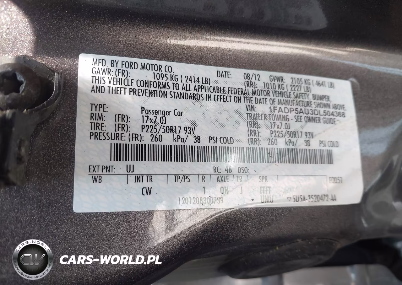 2013 Ford C-Max Hybrid Se VIN:1FADP5AU3DL504368 - 9