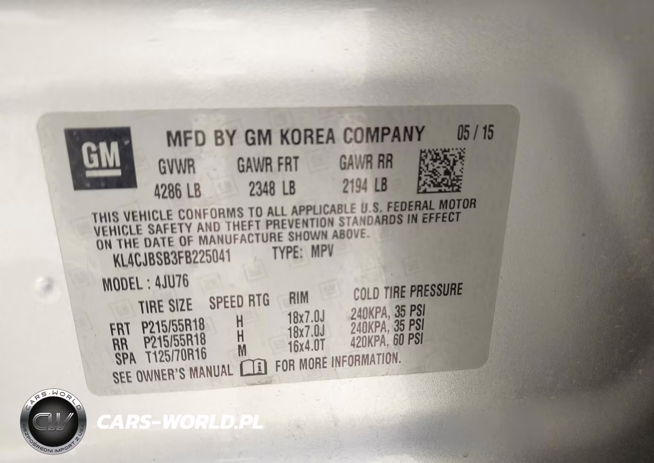 2015 Buick Encore Convenience VIN:KL4CJBSB3FB225041 - 9