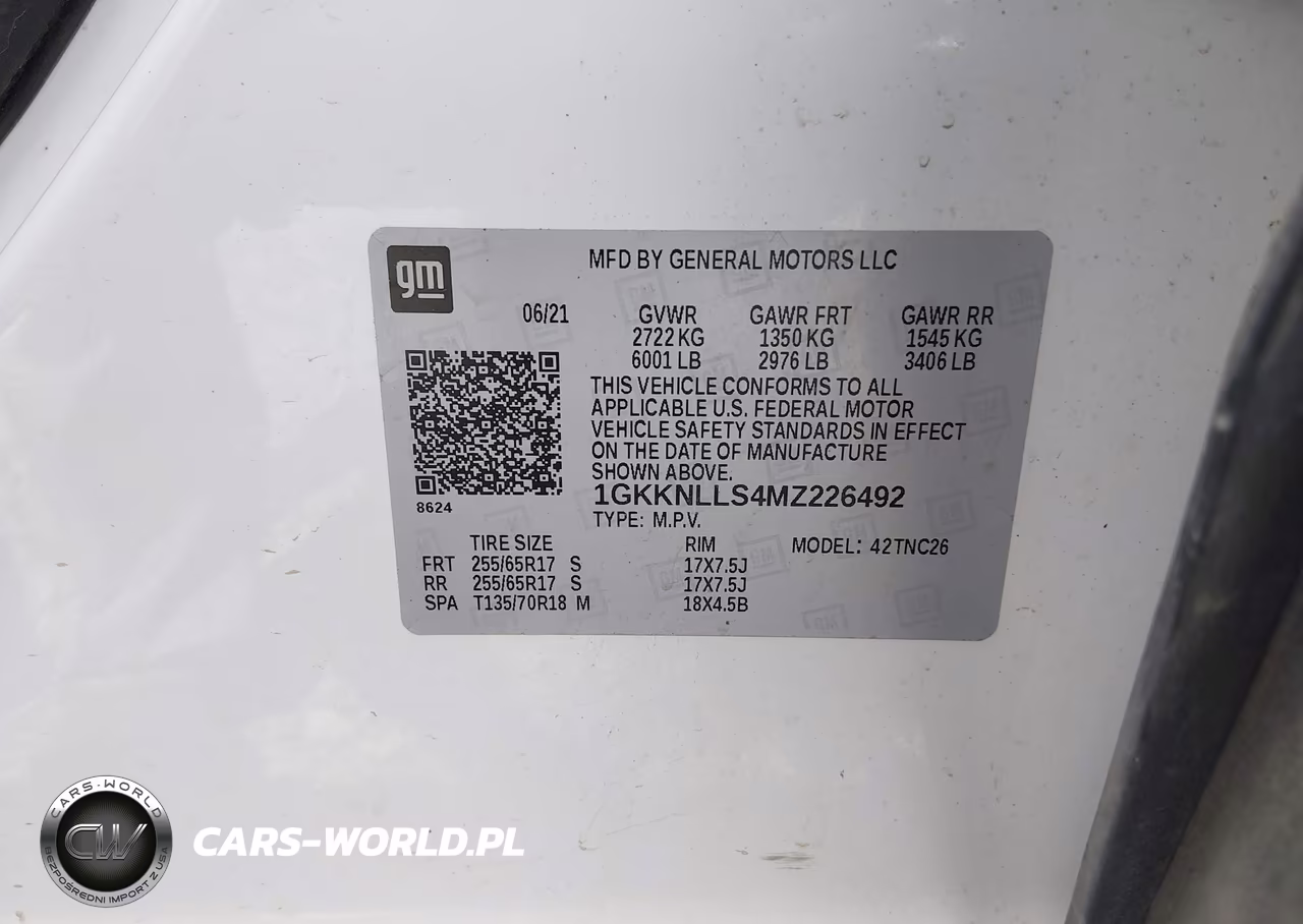2021 GMC Acadia Awd At4 VIN:1GKKNLLS4MZ226492 - 9