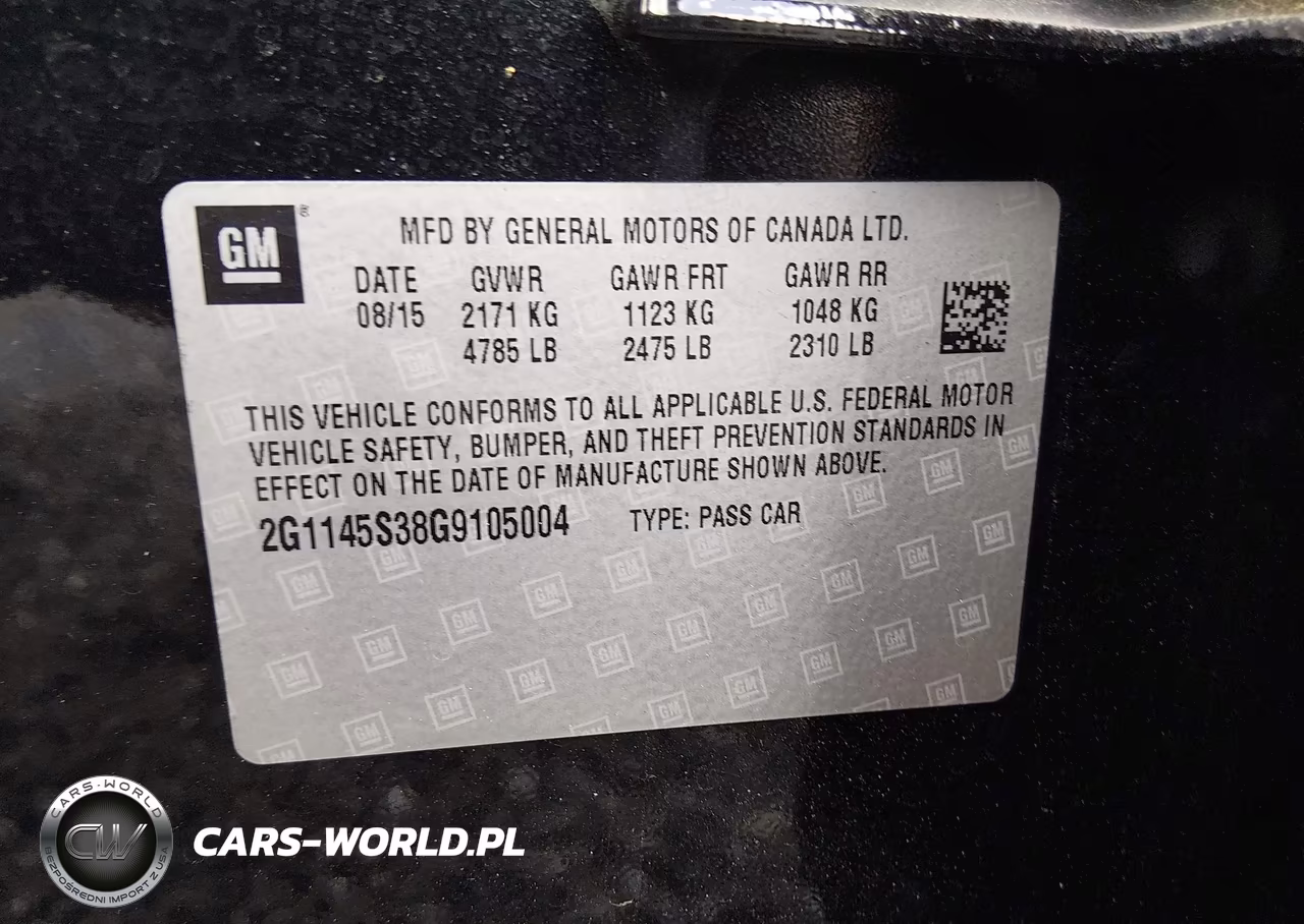 2016 Chevrolet Impala 2Lz VIN:2G1145S38G9105004 - 9