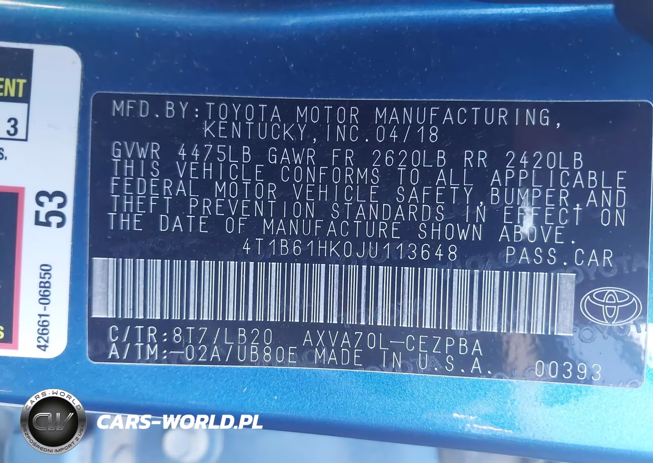 2018 Toyota Camry Xse VIN:4T1B61HK0JU113648 - 9