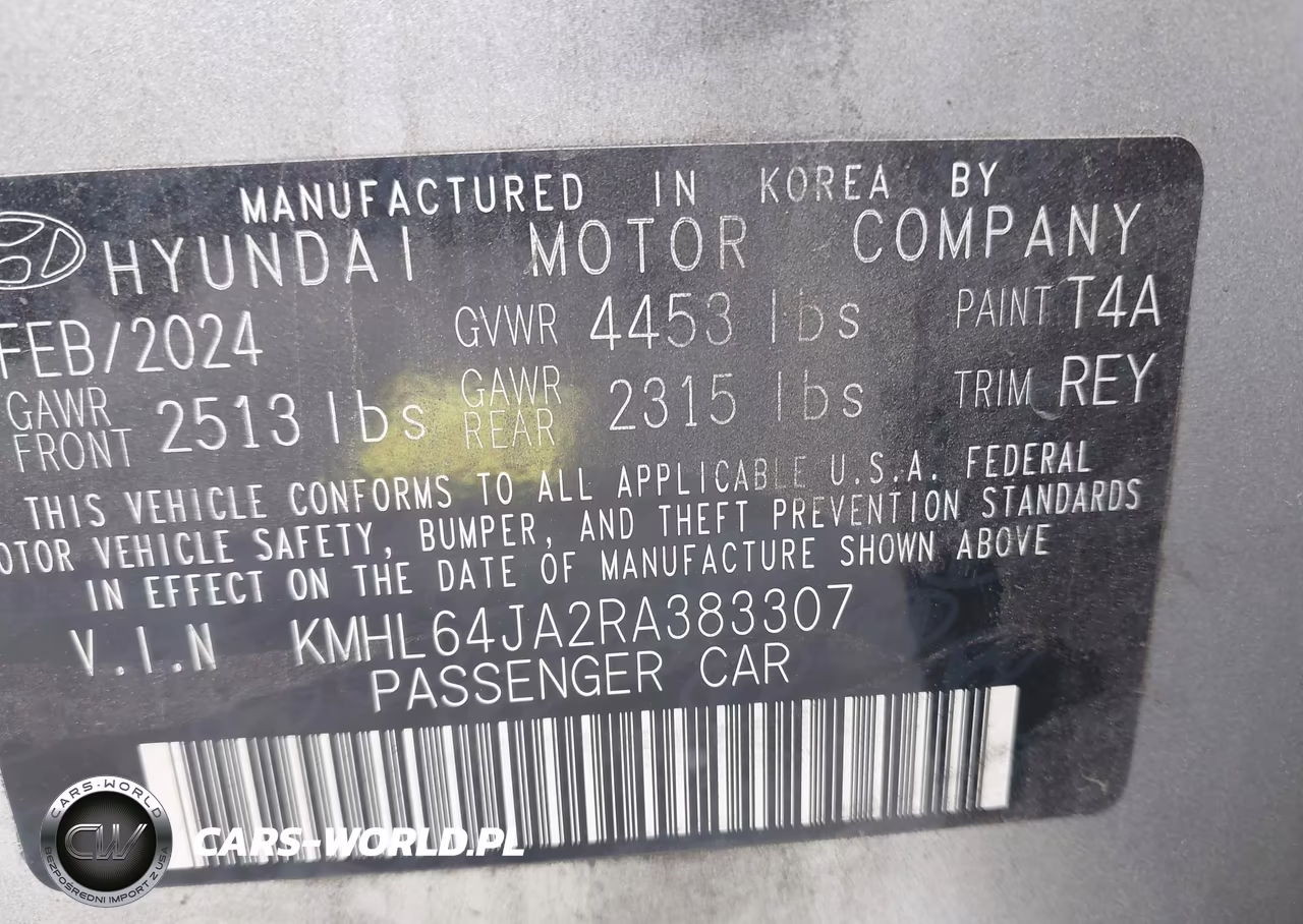 2024 Hyundai Sonata Sel VIN:KMHL64JA2RA383307 - 9