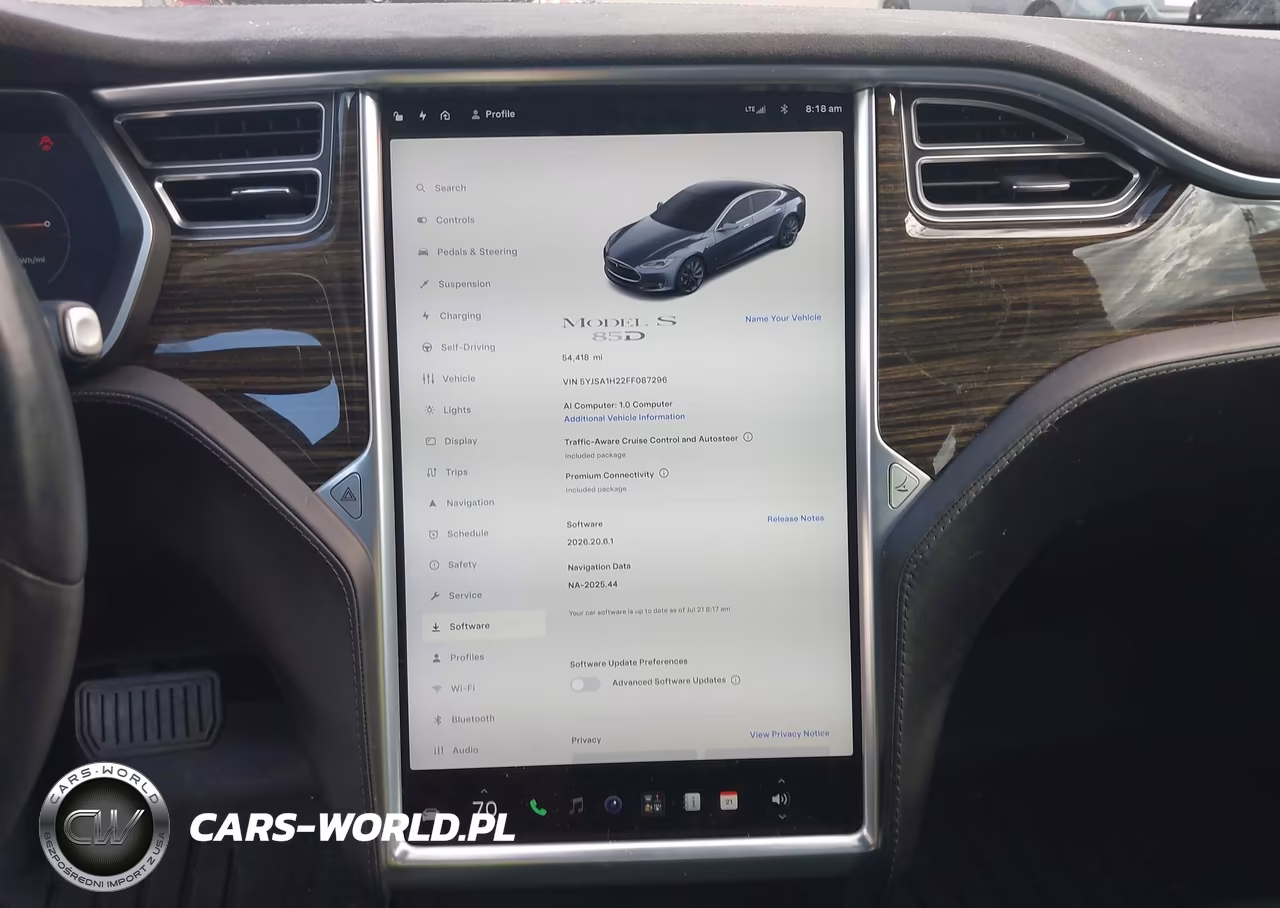 2015 Tesla Model S 70D-85D-P85D VIN:5YJSA1H22FF087296 - 18