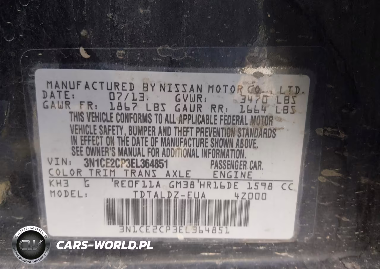 2014 Nissan Versa Note Sv VIN:3N1CE2CP3EL364851 - 9