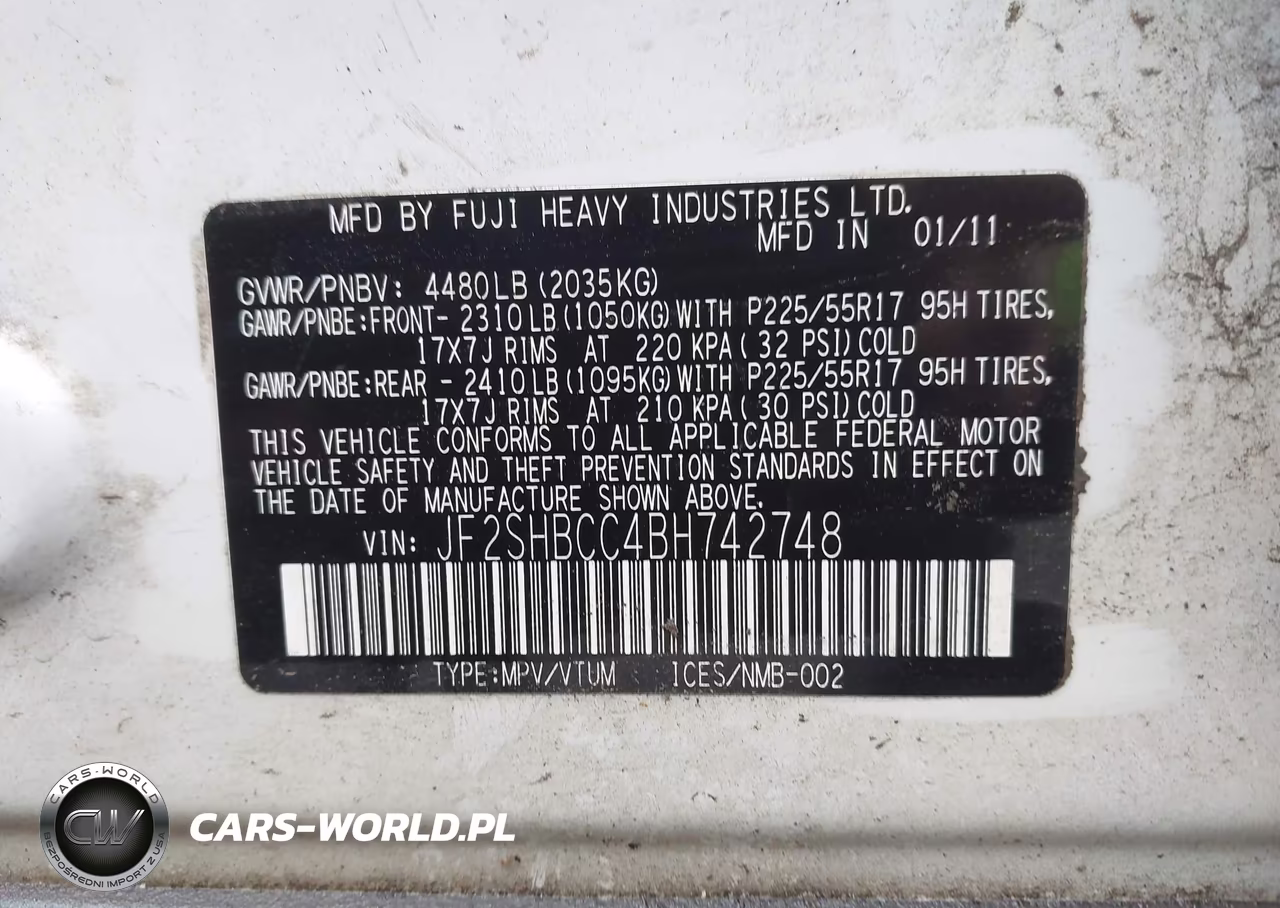 2011 Subaru Forester 2.5X Premium VIN:JF2SHBCC4BH742748 - 9