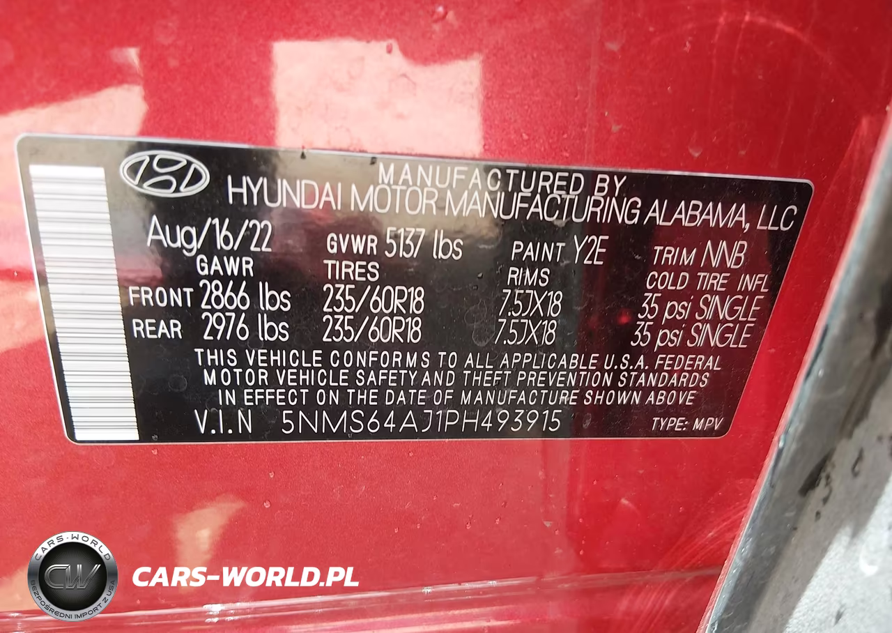 2023 Hyundai Santa Fe Xrt VIN:5NMS64AJ1PH493915 - 9