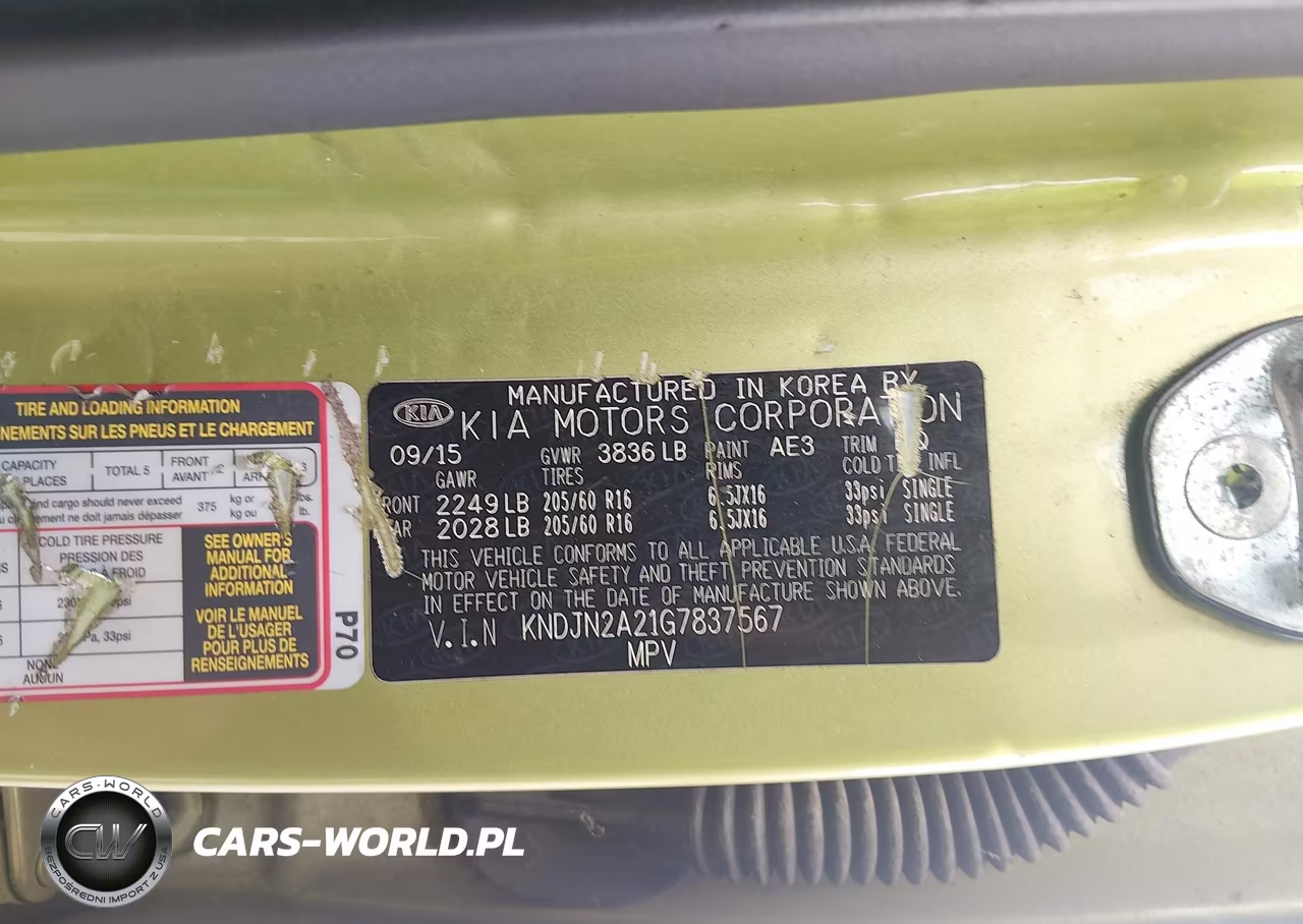 2016 Kia Soul VIN:KNDJN2A21G7837567 - 9