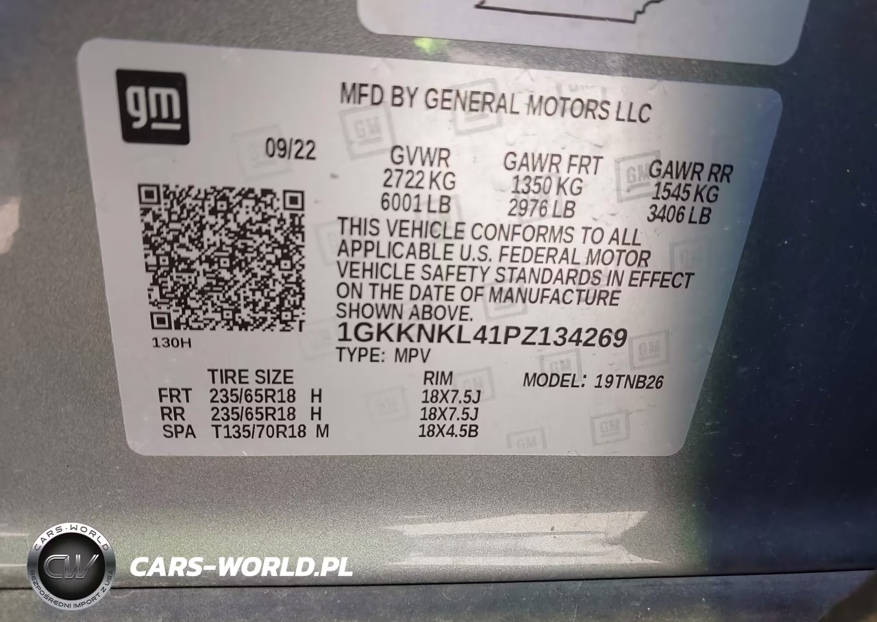 2023 GMC Acadia Fwd Sle VIN:1GKKNKL41PZ134269 - 9