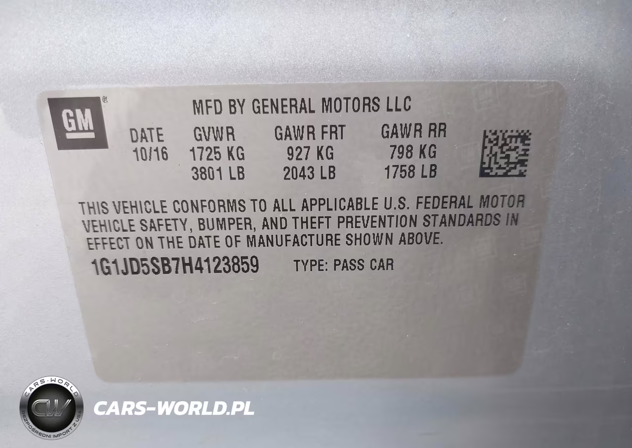 2017 Chevrolet Sonic Lt Auto VIN:1G1JD5SB7H4123859 - 9