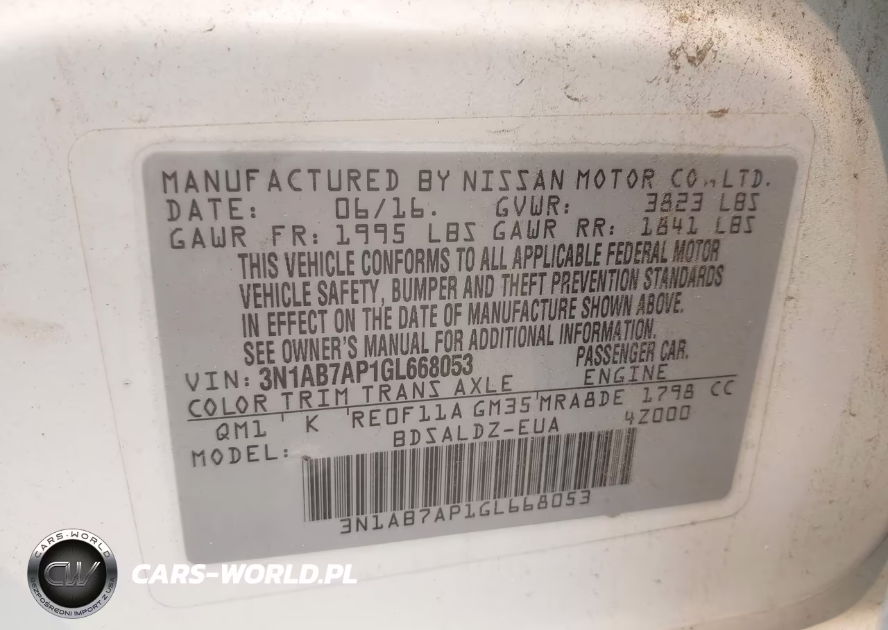 2016 Nissan Sentra Fe+ S-S-Sl-Sr-Sv VIN:3N1AB7AP1GL668053 - 9