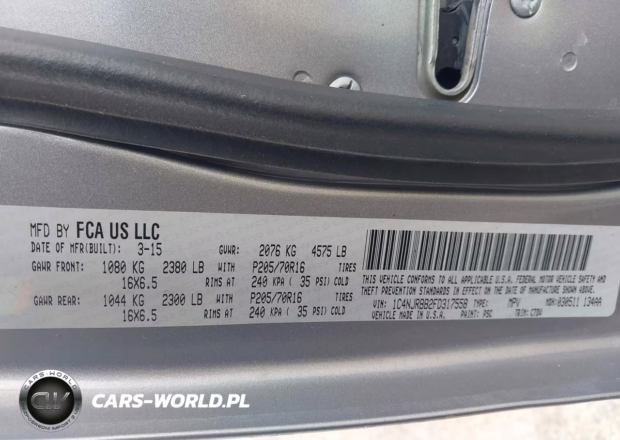 2015 Jeep Patriot Sport VIN:1C4NJRBB2FD317558 - 9