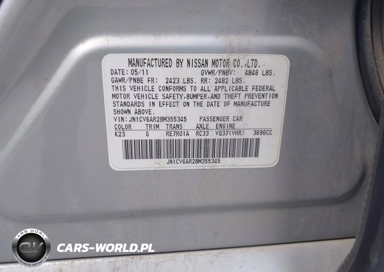 2011 Infiniti G37X VIN:JN1CV6AR2BM355345 - 9