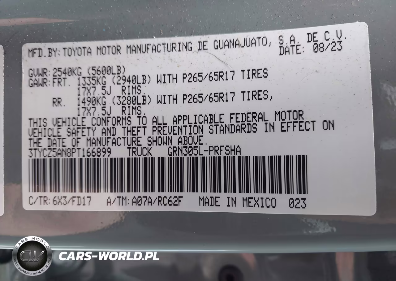 2023 Toyota Tacoma Sr5 V6 VIN:3TYCZ5AN8PT166899 - 9