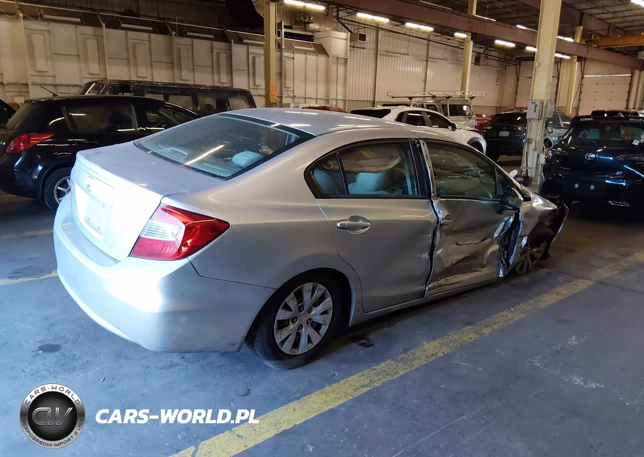 2012 Honda Civic Lx VIN:2HGFB2F57CH608201 - 4
