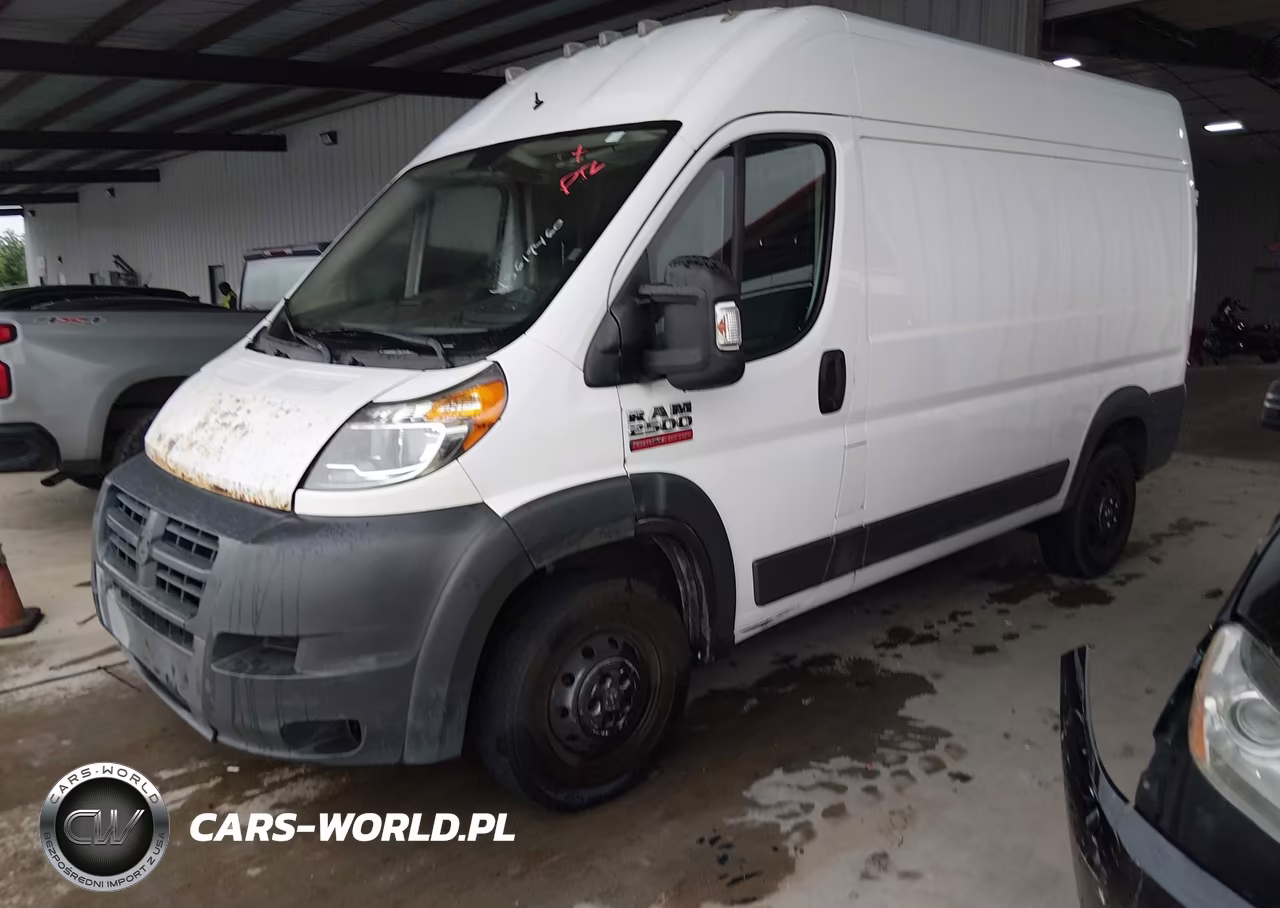 2017 Ram Promaster 2500 High Roof 136 Wb VIN:3C6TRVCG1HE510439 - 2
