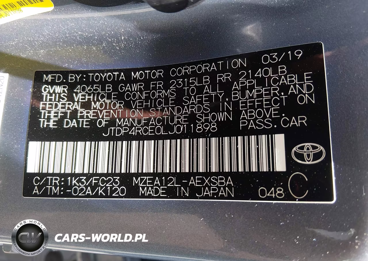 2020 Toyota Corolla Se VIN:JTDP4RCE0LJ011898 - 9