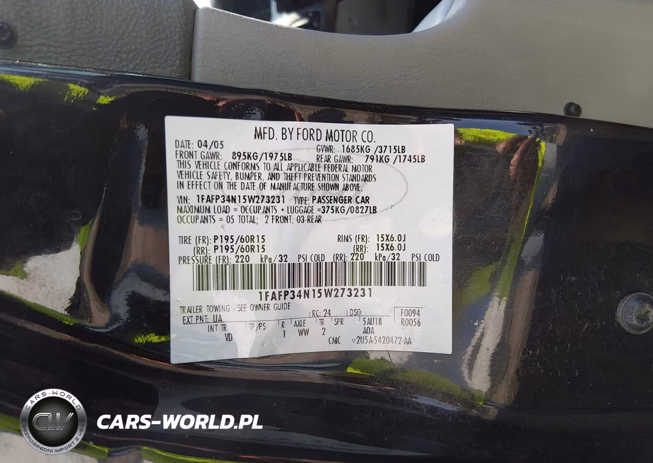 2005 Ford Focus Zx4 VIN:1FAFP34N15W273231 - 9