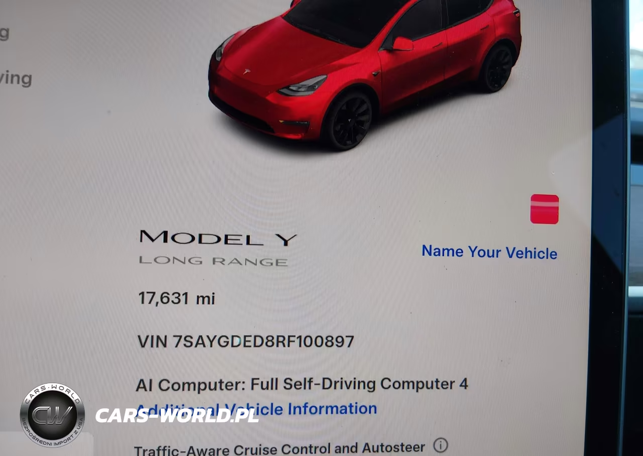 2024 Tesla Model Y Long Range Single Motor Rear-Wheel Drive-Rwd VIN:7SAYGDED8RF100897 - 7