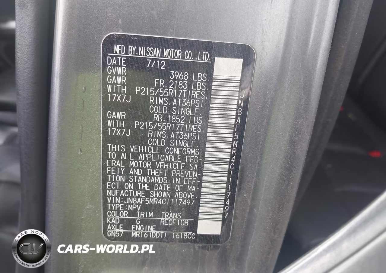 2012 Nissan Juke Sl VIN:JN8AF5MR4CT117497 - 9