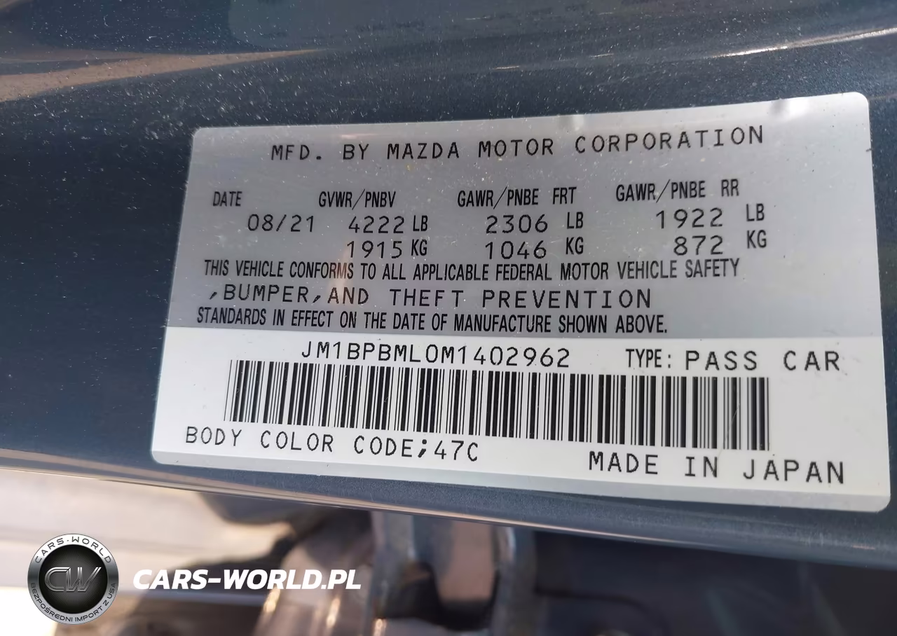 2021 Mazda Mazda3 Premium VIN:JM1BPBML0M1402962 - 9