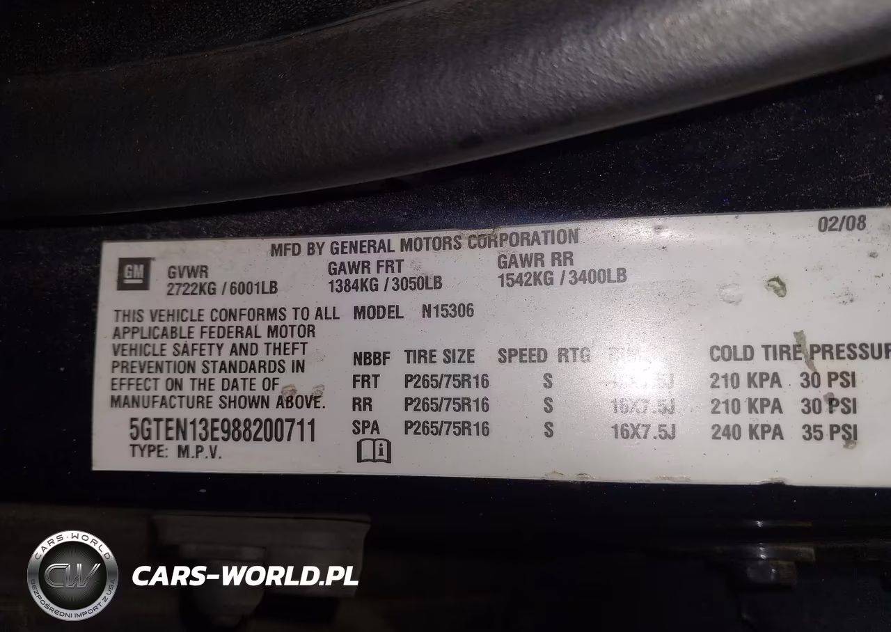 2008 Hummer H3 Suv VIN:5GTEN13E988200711 - 9