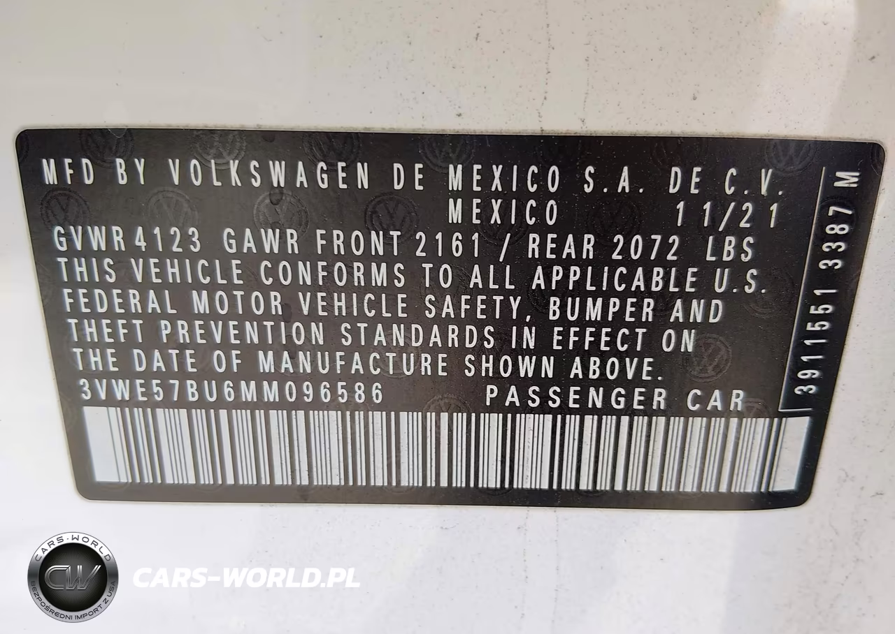 2021 Volkswagen Jetta 1.4T Sel VIN:3VWE57BU6MM096586 - 9