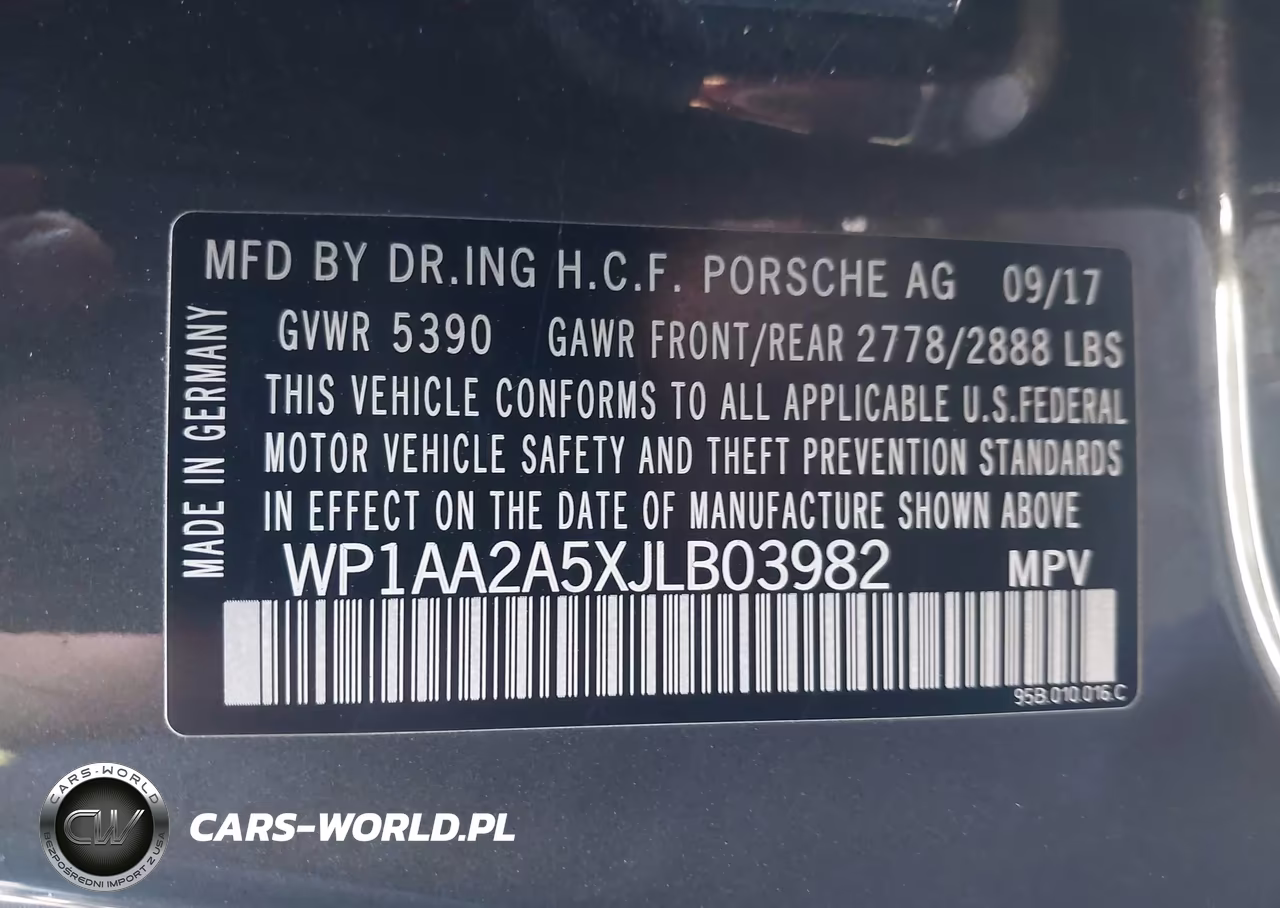 2018 Porsche Macan VIN:WP1AA2A5XJLB03982 - 9