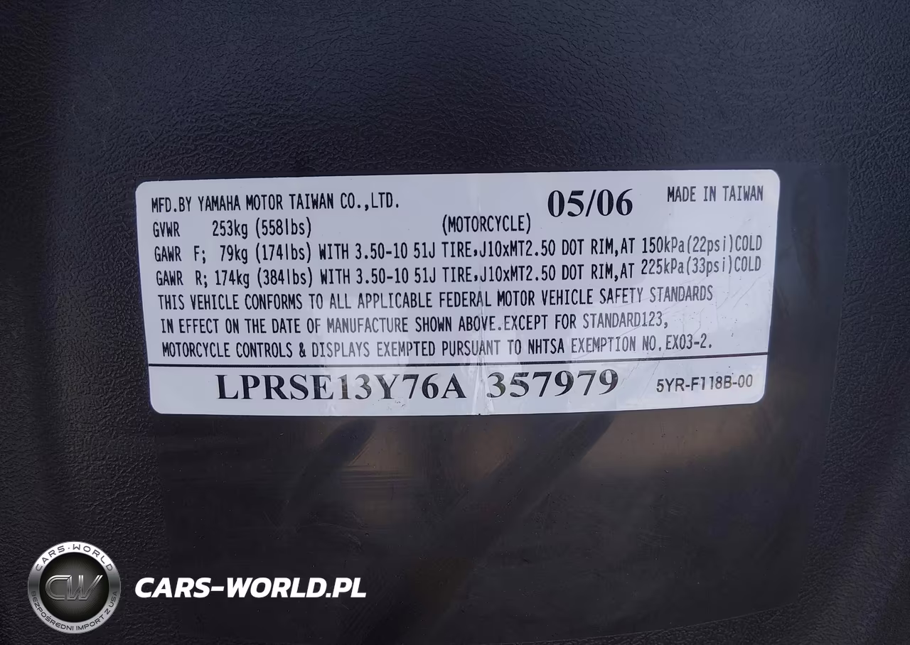 2006 Yamaha Yj125 VIN:LPRSE13Y76A357979 - 10