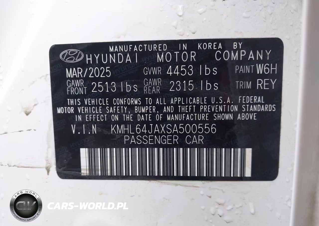 2025 Hyundai Sonata Sel VIN:KMHL64JAXSA500556 - 9