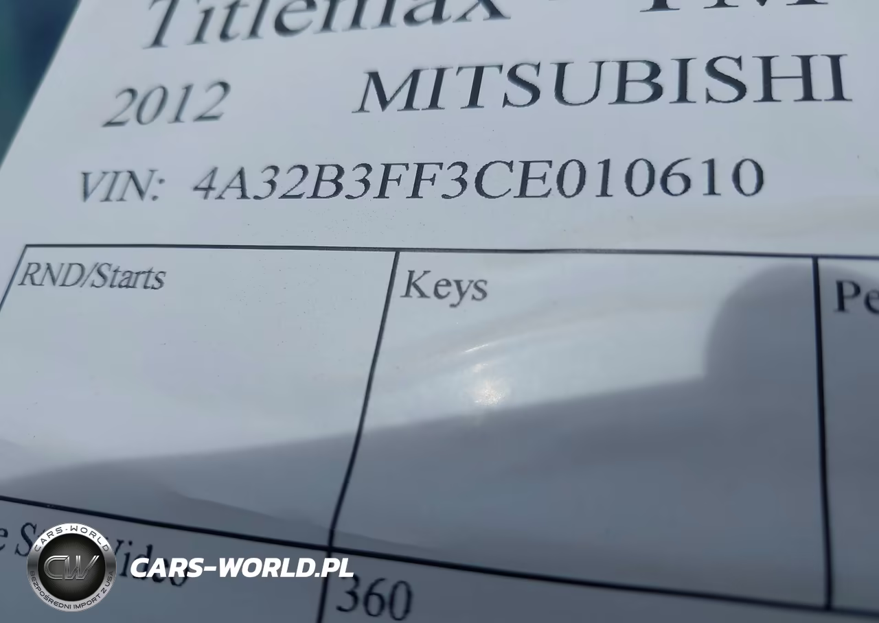 2012 Mitsubishi Galant Es-Se VIN:4A32B3FF3CE010610 - 9