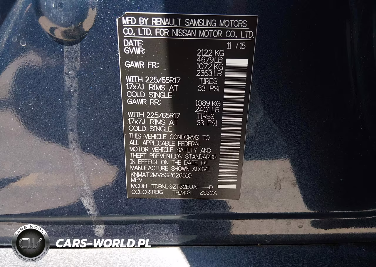 2016 Nissan Rogue Sv VIN:KNMAT2MV8GP626510 - 9