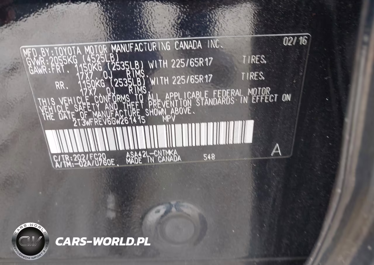 2016 Toyota Rav4 Xle VIN:2T3WFREV6GW261415 - 9