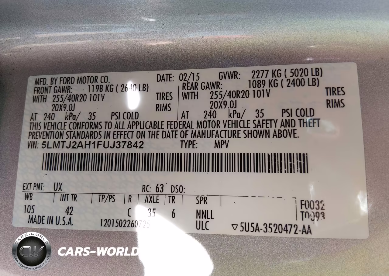 2015 Lincoln Mkc VIN:5LMTJ2AH1FUJ37842 - 9
