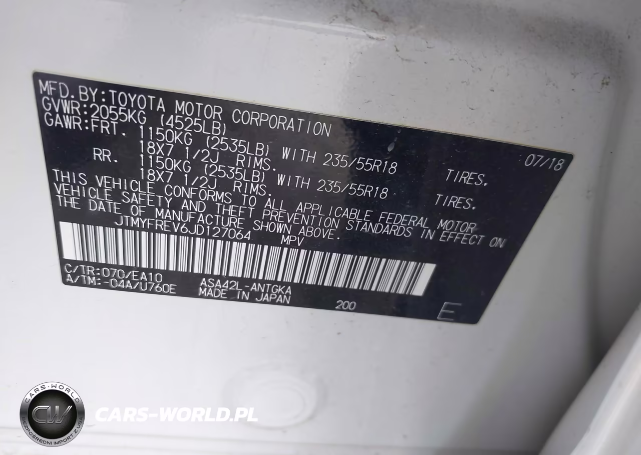 2018 Toyota Rav4 Limited VIN:JTMYFREV6JD127064 - 9