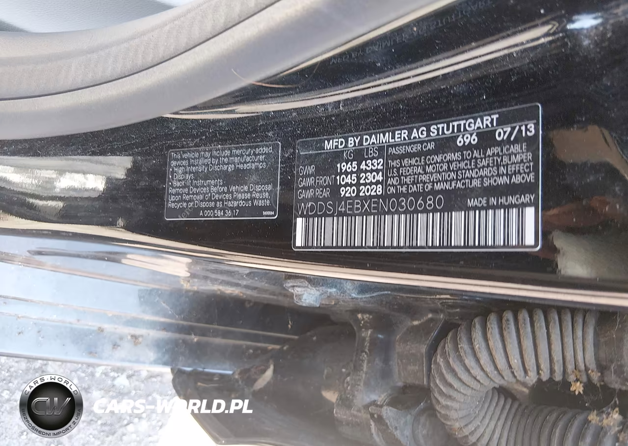2014 Mercedes-Benz Cla 250 VIN:WDDSJ4EBXEN030680 - 9