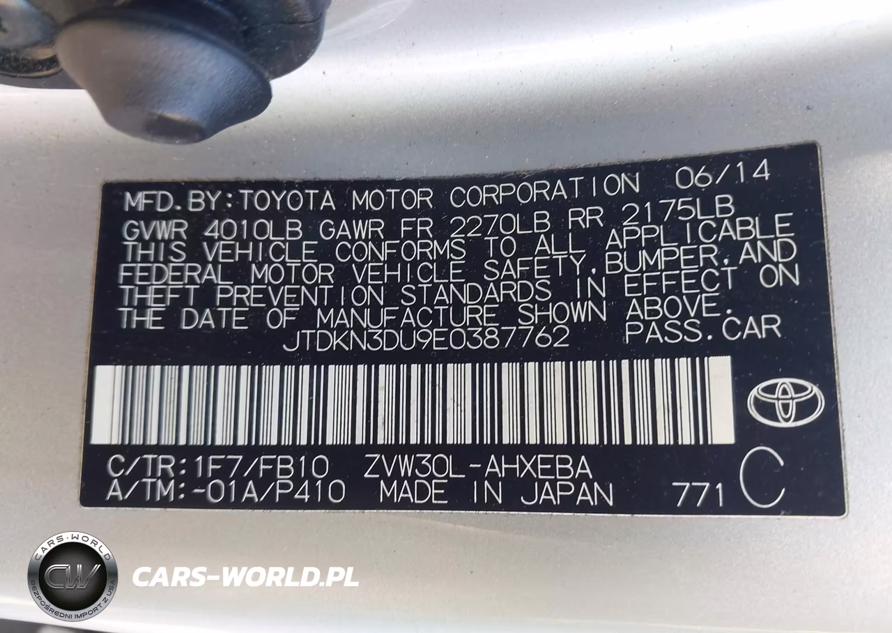2014 Toyota Prius Three VIN:JTDKN3DU9E0387762 - 9