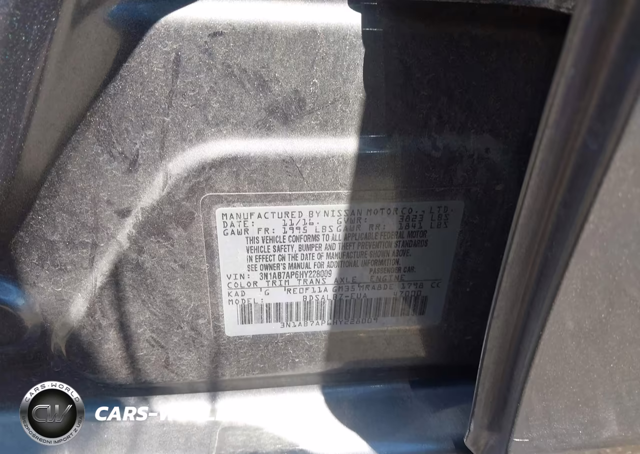 2017 Nissan Sentra S VIN:3N1AB7AP6HY228009 - 9