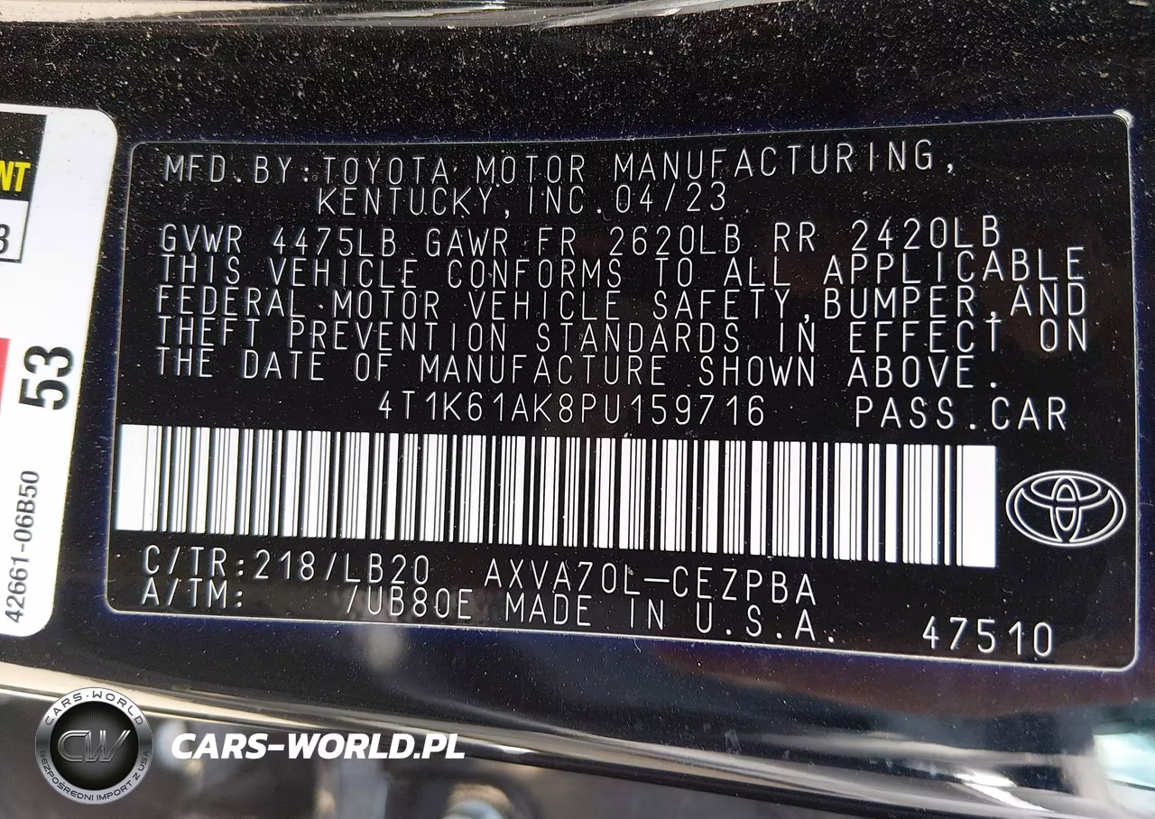 2023 Toyota Camry Xse VIN:4T1K61AK8PU159716 - 9