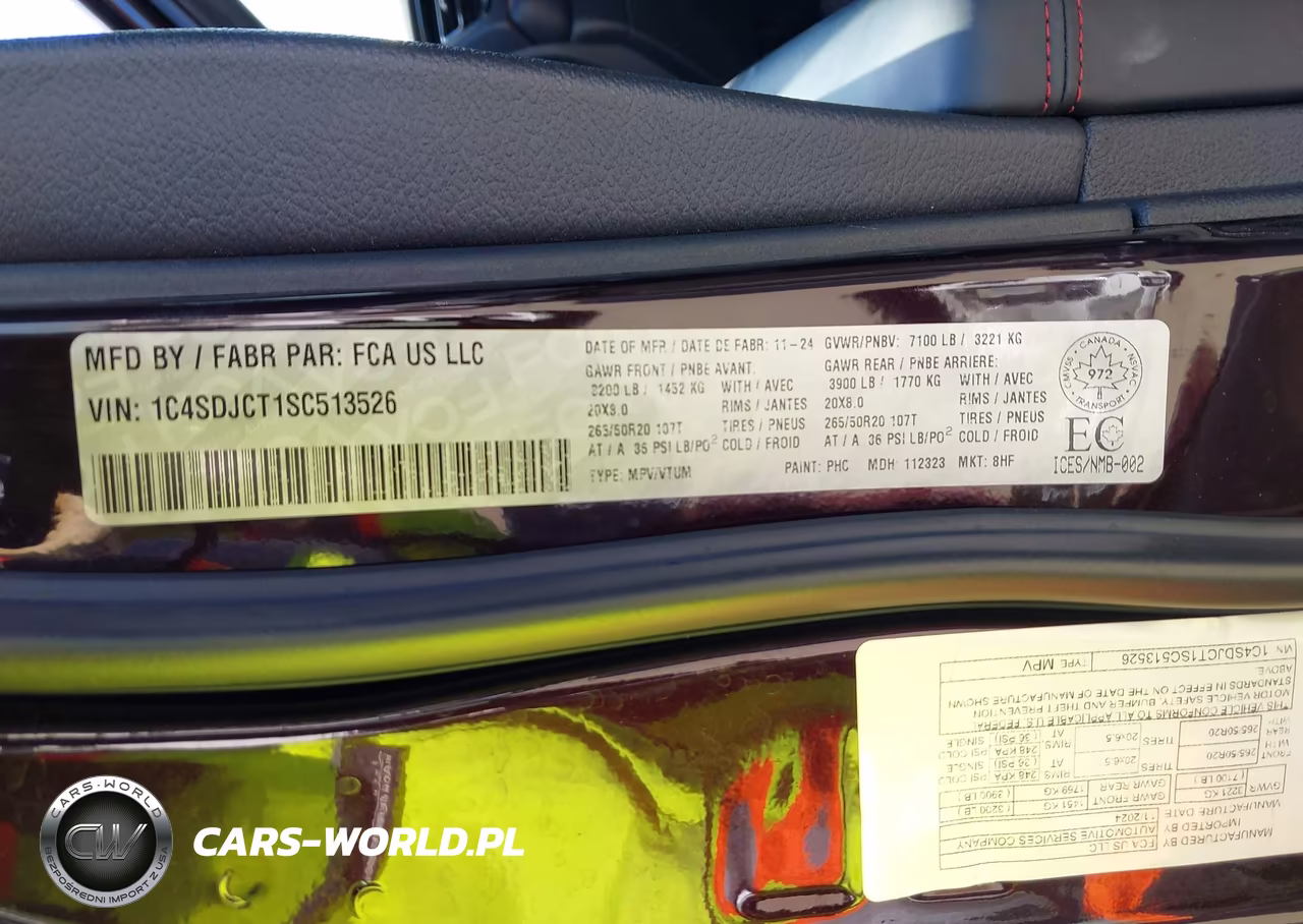 2025 Dodge Durango R-T VIN:1C4SDJCT1SC513526 - 9