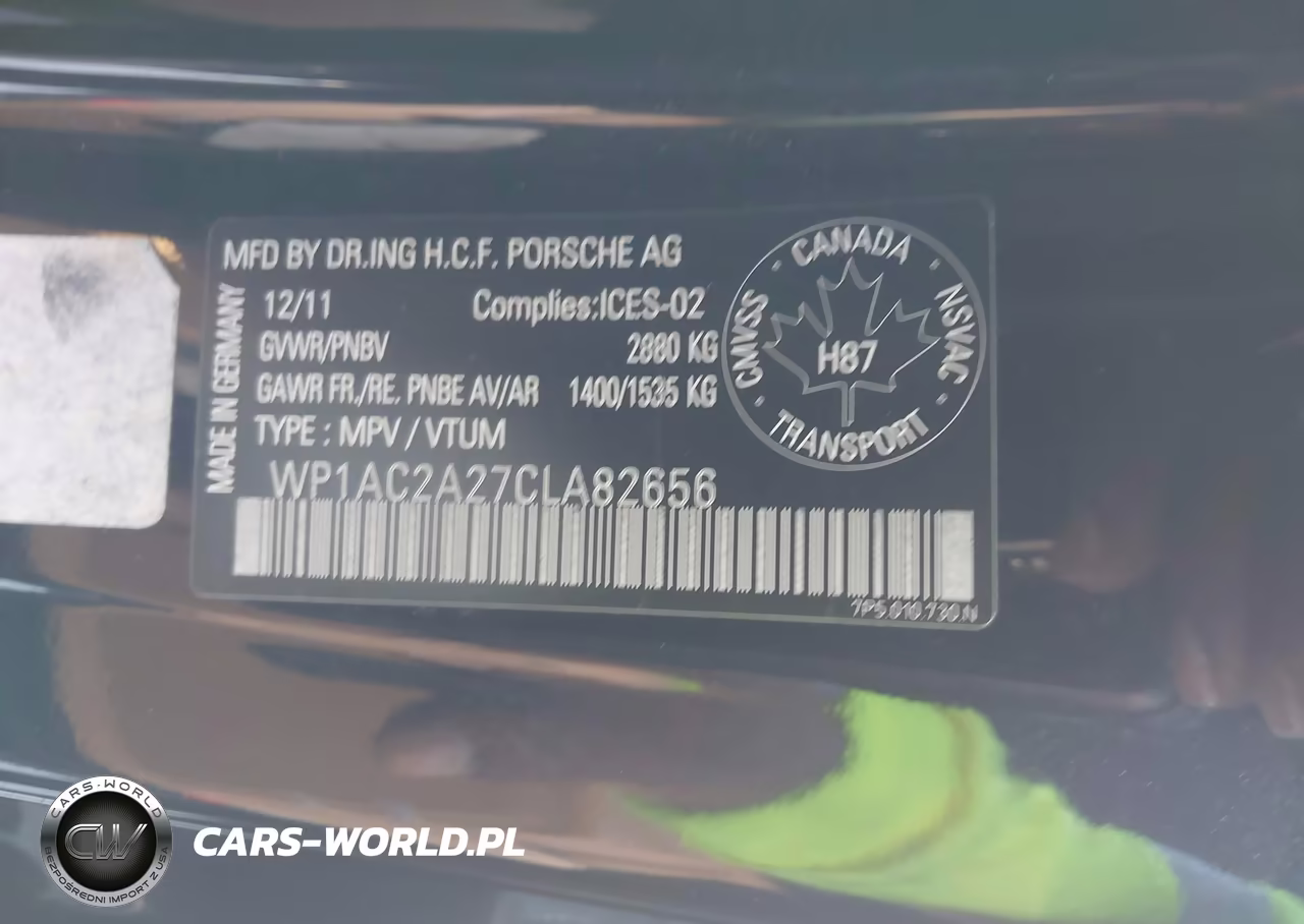 2012 Porsche Cayenne Turbo VIN:WP1AC2A27CLA82656 - 9