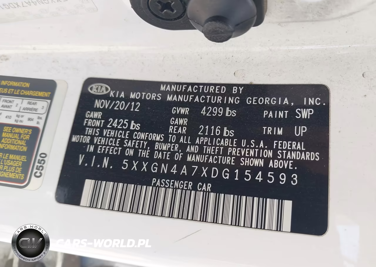 2013 Kia Optima Ex VIN:5XXGN4A7XDG154593 - 9